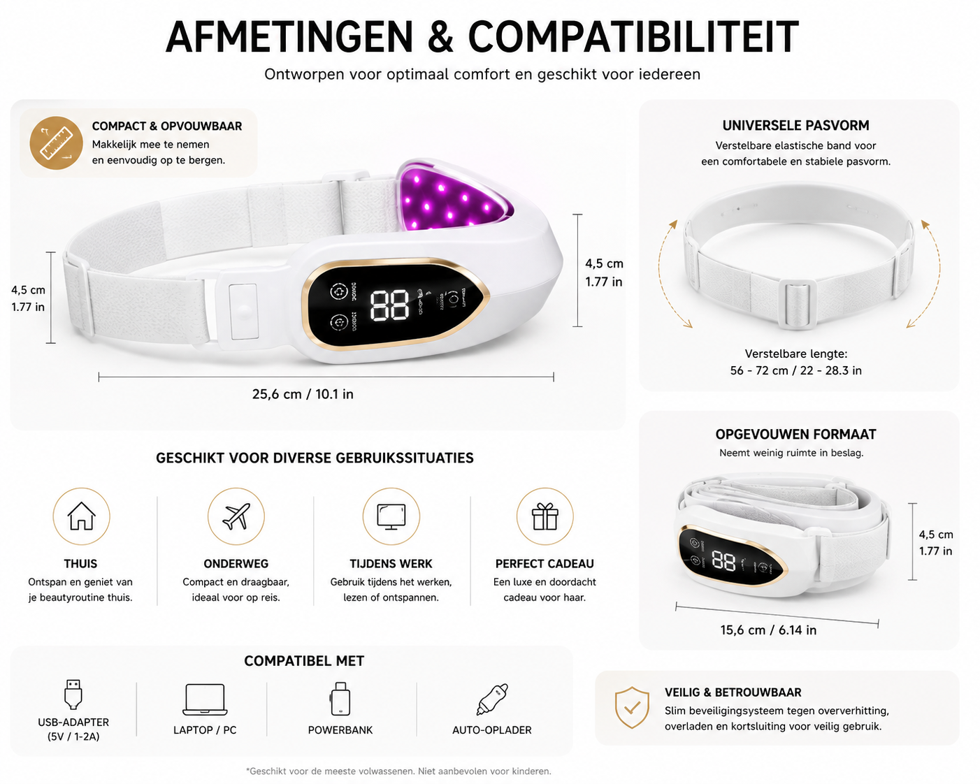 LED Gezichtsmassage Apparaat – Lichttherapie & Vibratie Beauty Lift