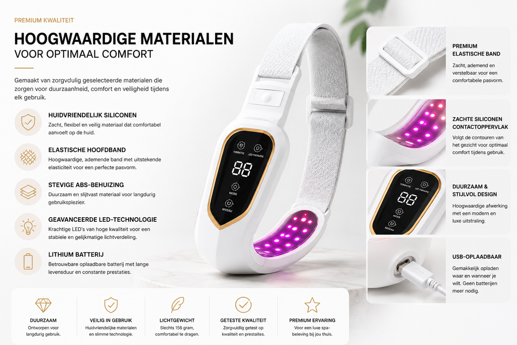LED Gezichtsmassage Apparaat – Lichttherapie & Vibratie Beauty Lift